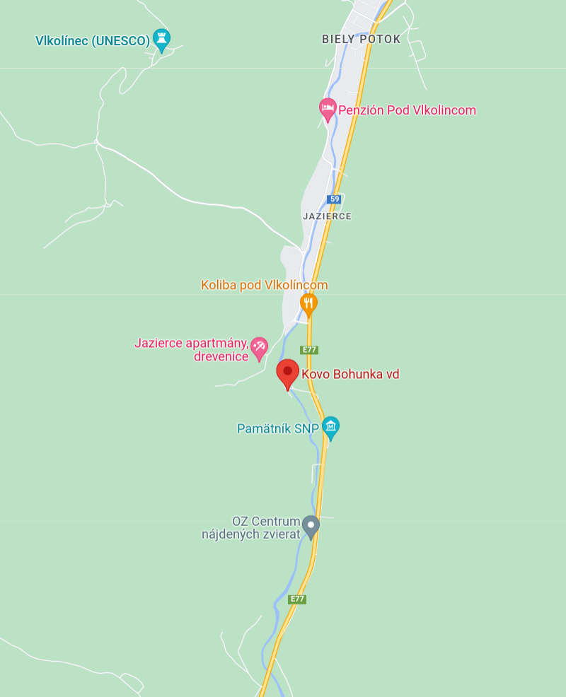 Kovo Bohunka location | map
